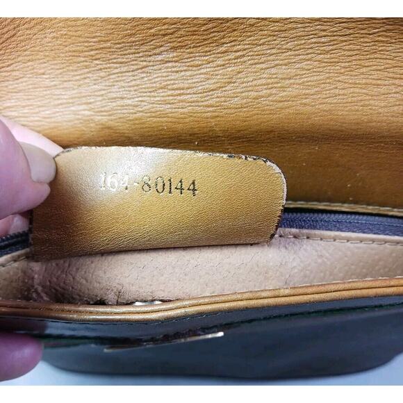 Vintage Gucci Tan Micro GG Monogram Ophidia Stripe Handbag And Wallet Set *Flaw - Picture 8 of 16